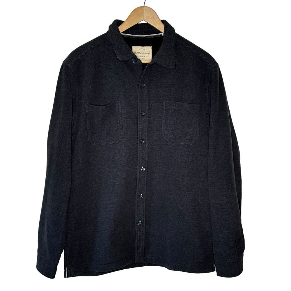 Weatherproof Vintage Men's Soft Fleece Lined Shirt Jacket Shacket Size Large
